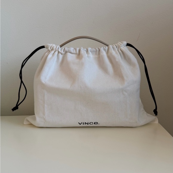 Dark Brown Suede Tote Bag long handle - Picture 5 of 8